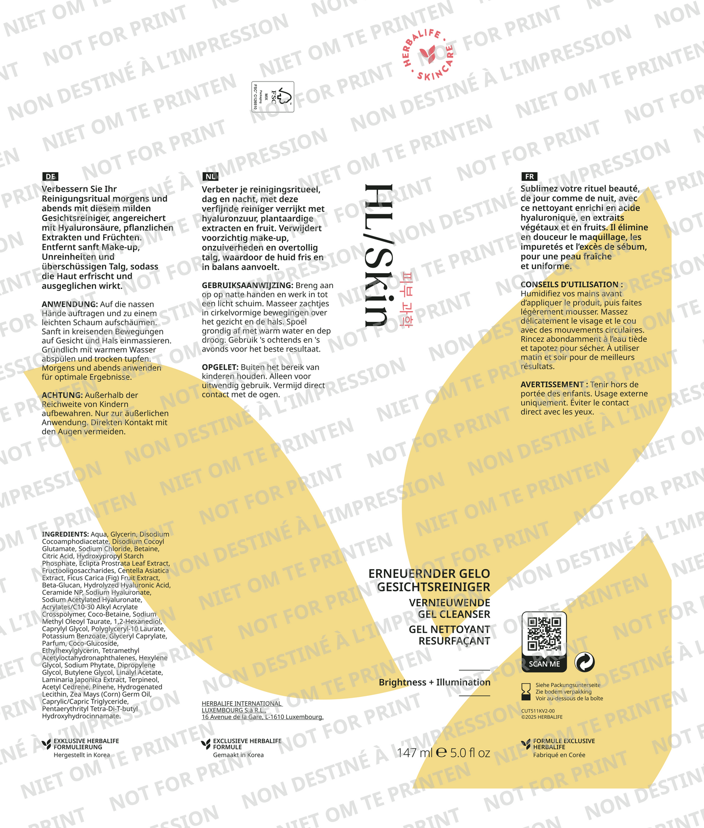 HL/Skin Erneuernder Gelo Gesichtsreiniger 147 ml