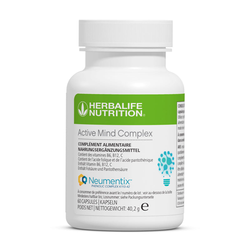 Herbalife Active Mind Complex 60 Tabletten – Pflanzliches Nahrungsergänzungsmittel für Konzentration