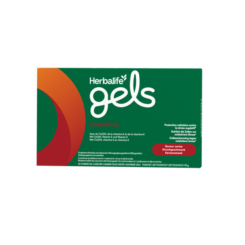 Herbalife Gels CoQ10Vita Kirsche – 30 kaubare Gelee-Drops – Fit with Sebastian
