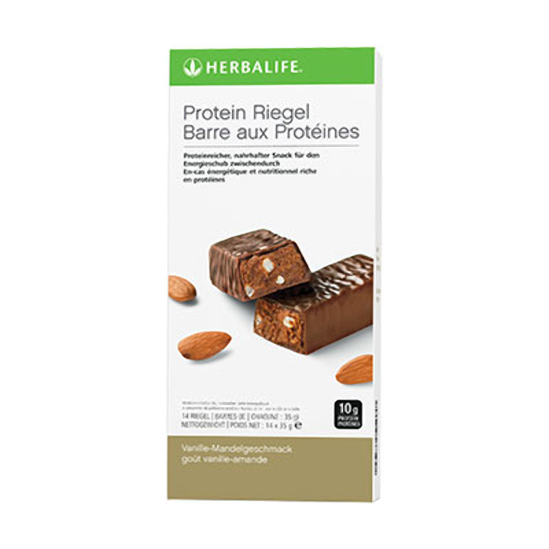 Herbalife Protein Riegel Vanille-Mandel – 14 Riegel à 35g – Fit with Sebastian
