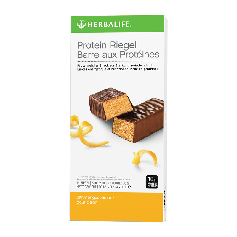 Herbalife Protein Riegel Zitrone – 14 Riegel à 35g – Fit with Sebastian