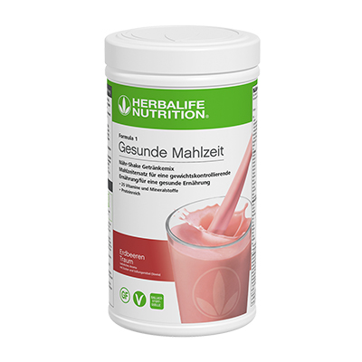 Herbalife Formula 1 Shake Erdbeeren Traum 550 g – Mahlzeitenersatz-Getränk