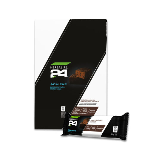 Herbalife H24 Achieve Protein Riegel Dark Chocolate – 6×60g – Fit with Sebastian
