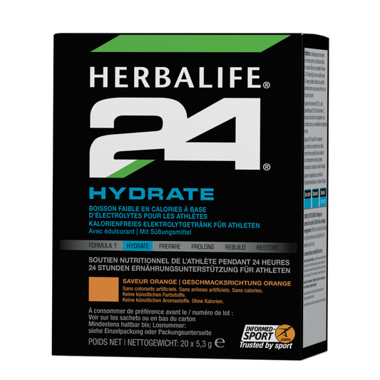 Herbalife H24 Hydrate Oranges Geschmack – 20×5,3g – Fit with Sebastian