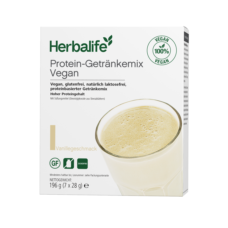 Herbalife Protein-Getränkemix Vegan, 7 Portionen, Vanille – Fit with Sebastian